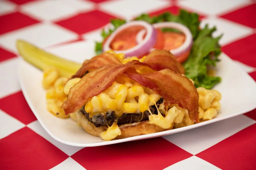 Dinner at Big City Diner, a restaurant in Kailua, Hawaii