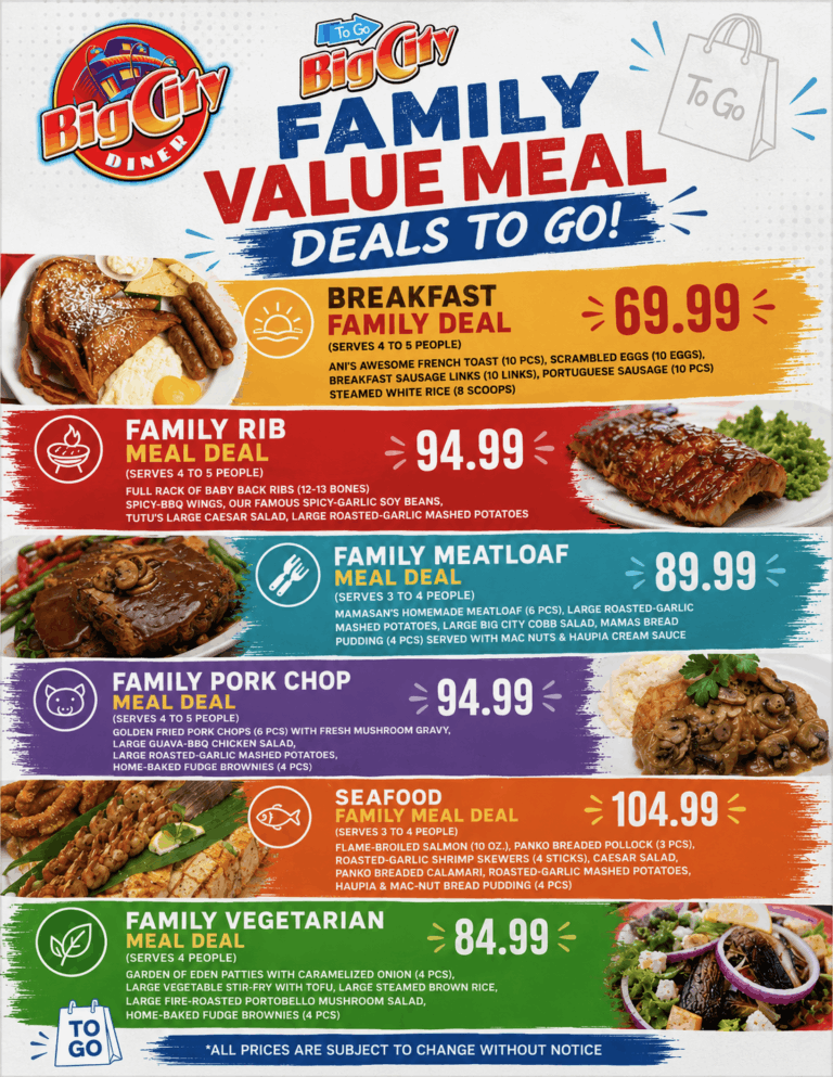 Big City Diner - No Diner Finer! Local Favorites in Hawaii