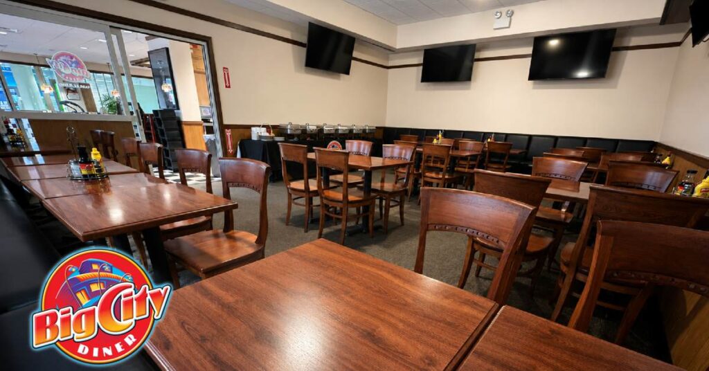 Big City Diner dining room for fantasy football parties in Hawaii